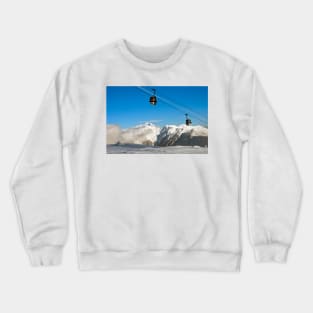 Courchevel 1850 3 Valleys Mont Blanc Alps France Crewneck Sweatshirt